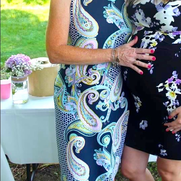 Sleeveless Charter Club dress, nylon/spandex blend. Size small, length to knee - Picture 3 of 3